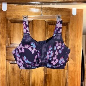 Livi Active Purple and Pink Tie-Dye Sports Bra